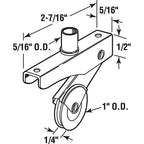 Prime-Line - B 702 - 1 in. D X 0.25 in. L Steel Roller Assembly 2 pk