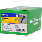 Hillman 375293 Tapper Steel Hex Head Concrete Screw Anchor 100/Pack