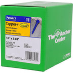 Hillman 375296 Tapper Steel Hex Head Concrete Screw Anchor 100/Pack