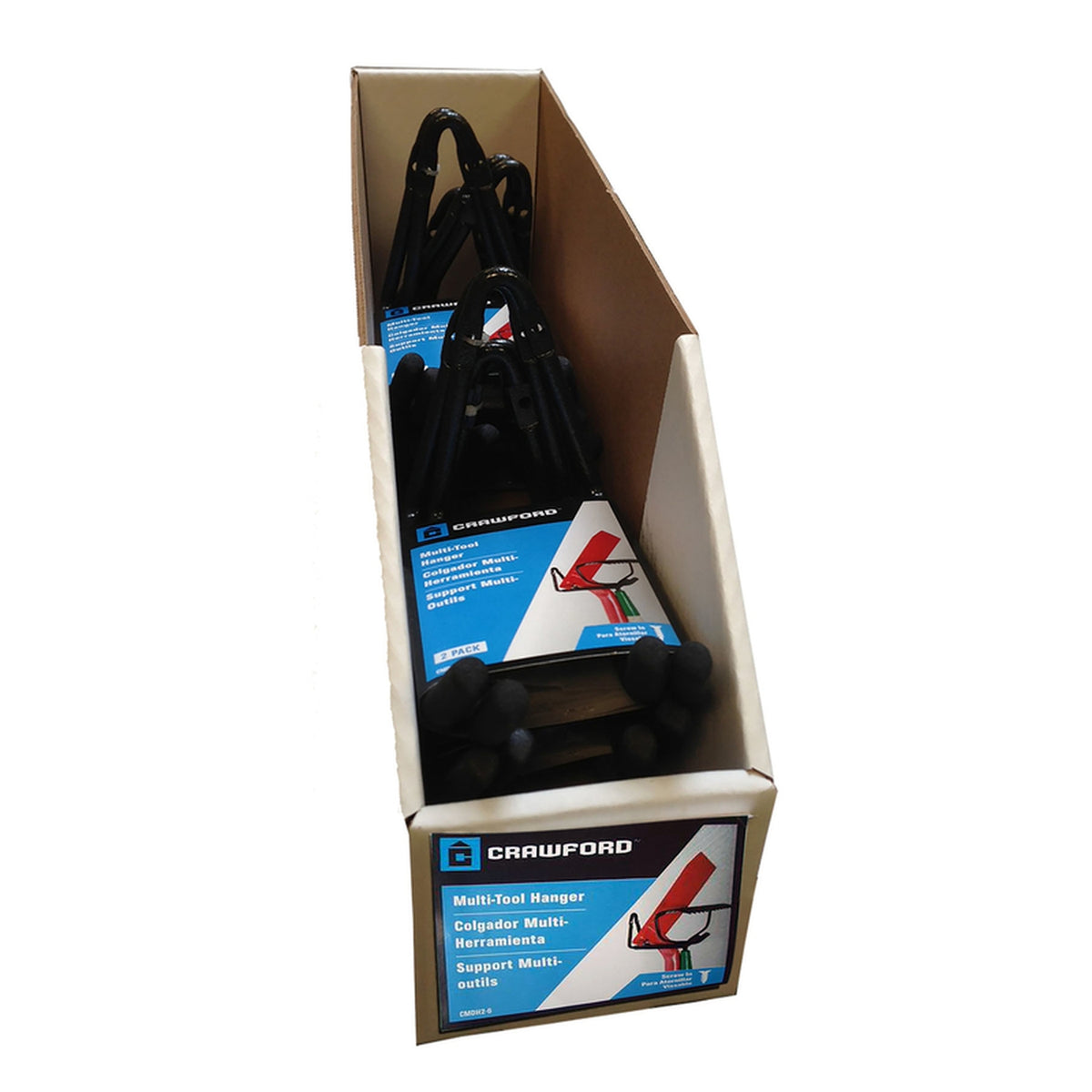 Crawford CMDH2-6 Zinc-Plated Black Steel Hanger Holder 50 lb. capacity 1/Pack