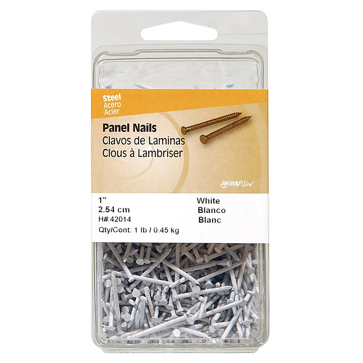 Hillman 42014 1 in. Panel Steel Nail Flat
