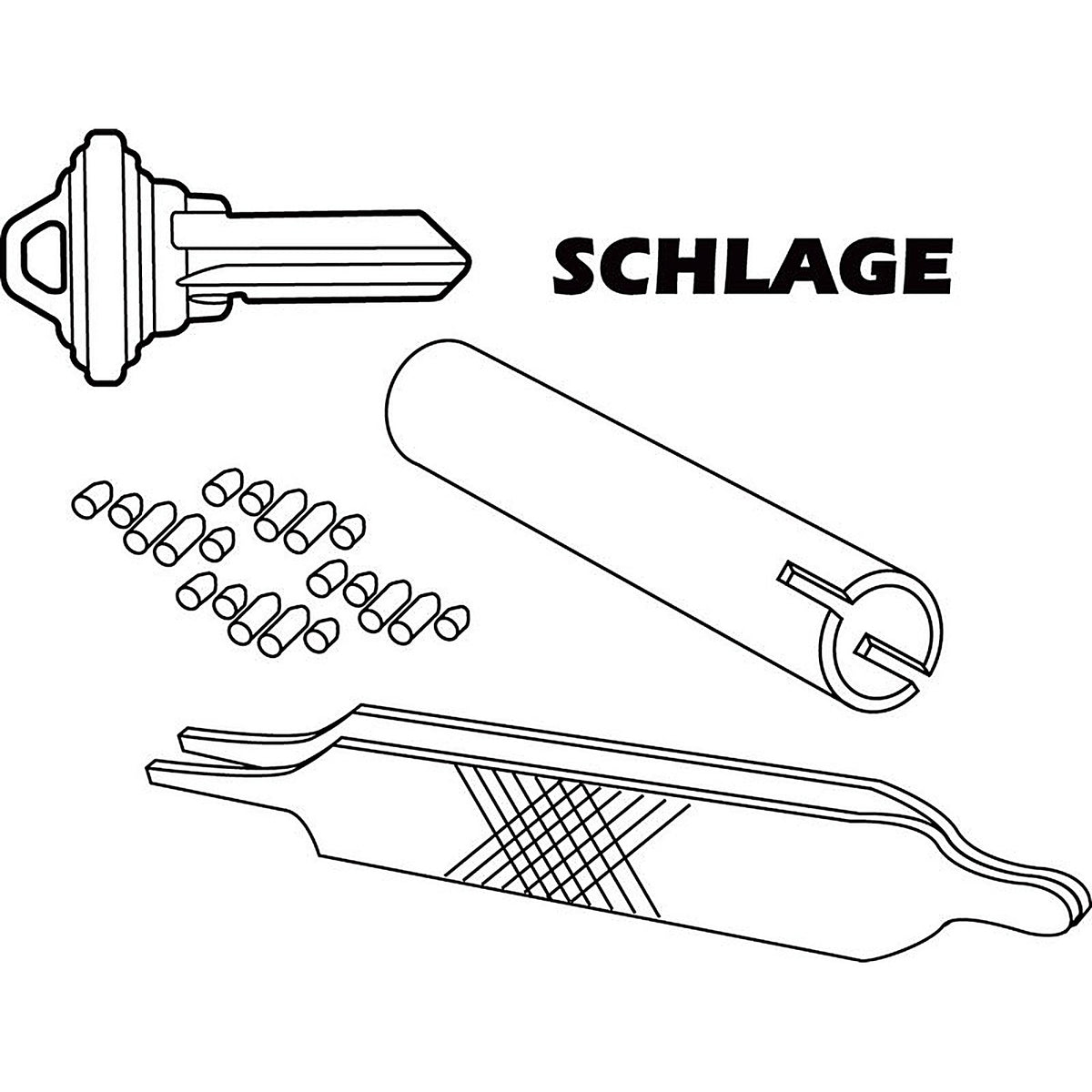 Prime-Line E2402 No. 5 Metal Re-Keying Kit 1/Pack
