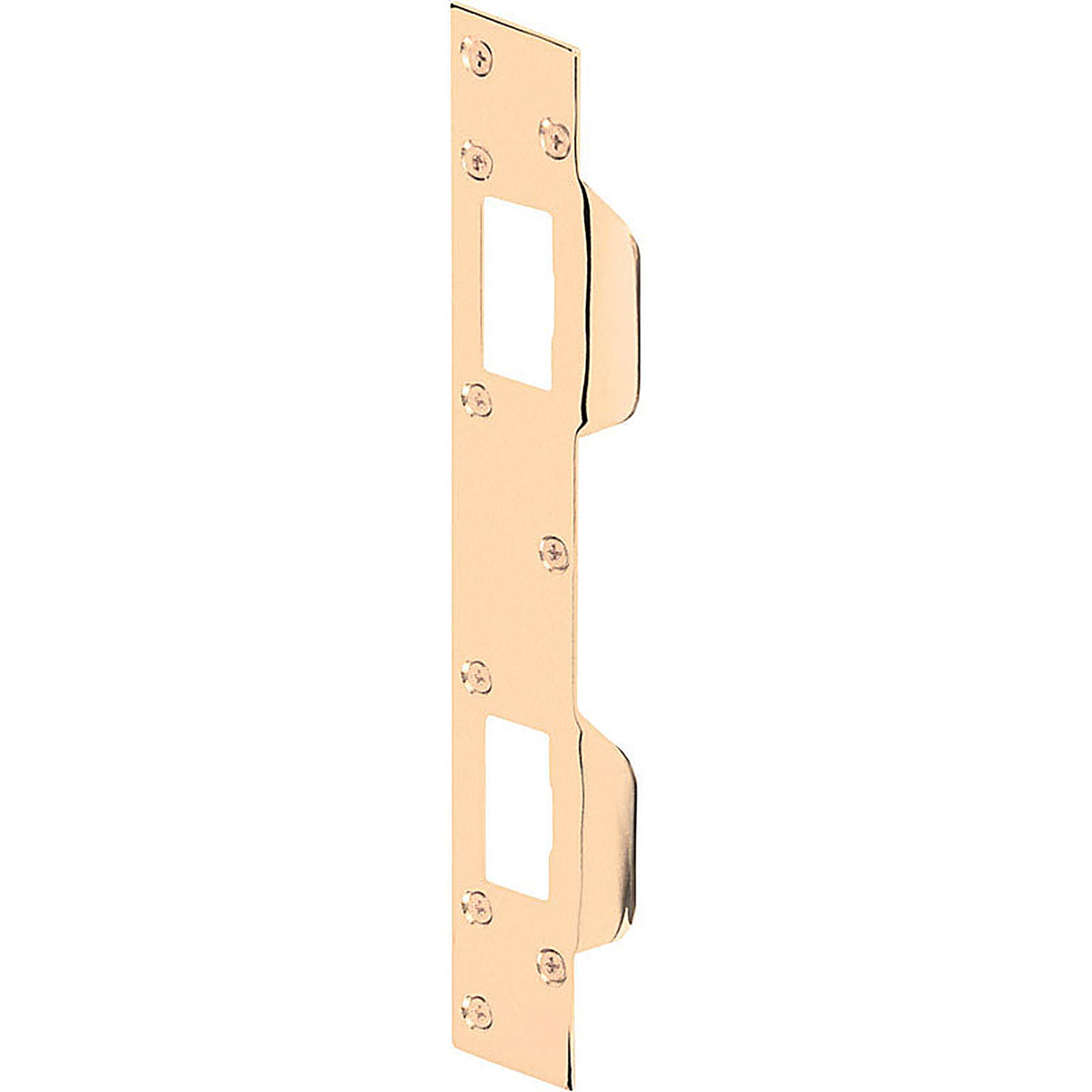 Prime-Line U9480 11 in. H x 1.625 in. L Brass-Plated Steel Door Strike