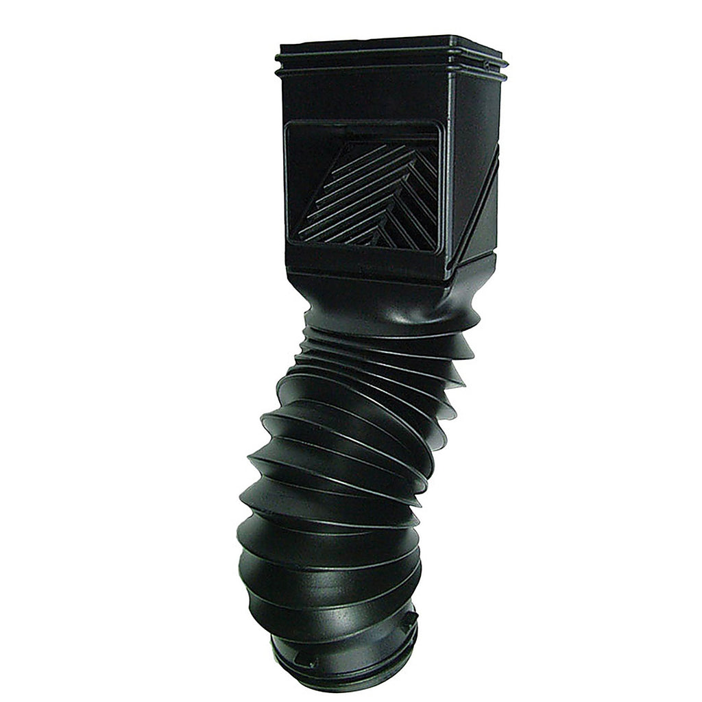 Invisaflow - 4400HP - Flexgrate 2 In. W X 4 In. L Black Plastic Downspout Filter 1 Pack