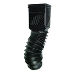 Invisaflow - 4400HP - Flexgrate 2 In. W X 4 In. L Black Plastic Downspout Filter 1 Pack