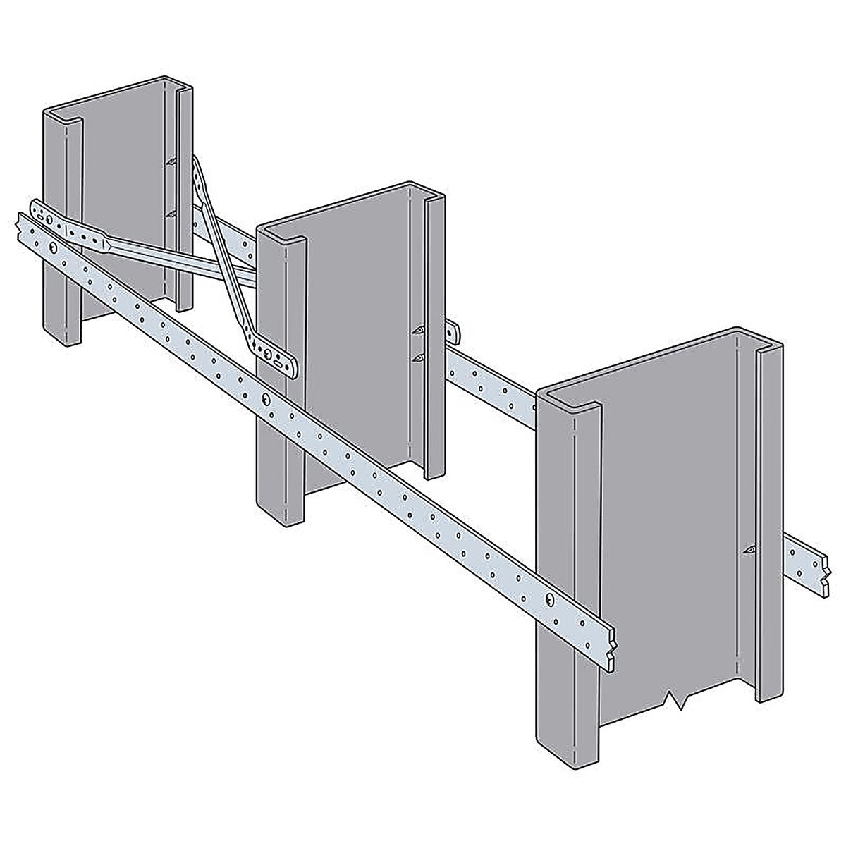 Simpson Strong-Tie - LTB20 - 19.5 In. H X 0.75 In. W 22 Ga. Galvanized Steel Tension Bridging