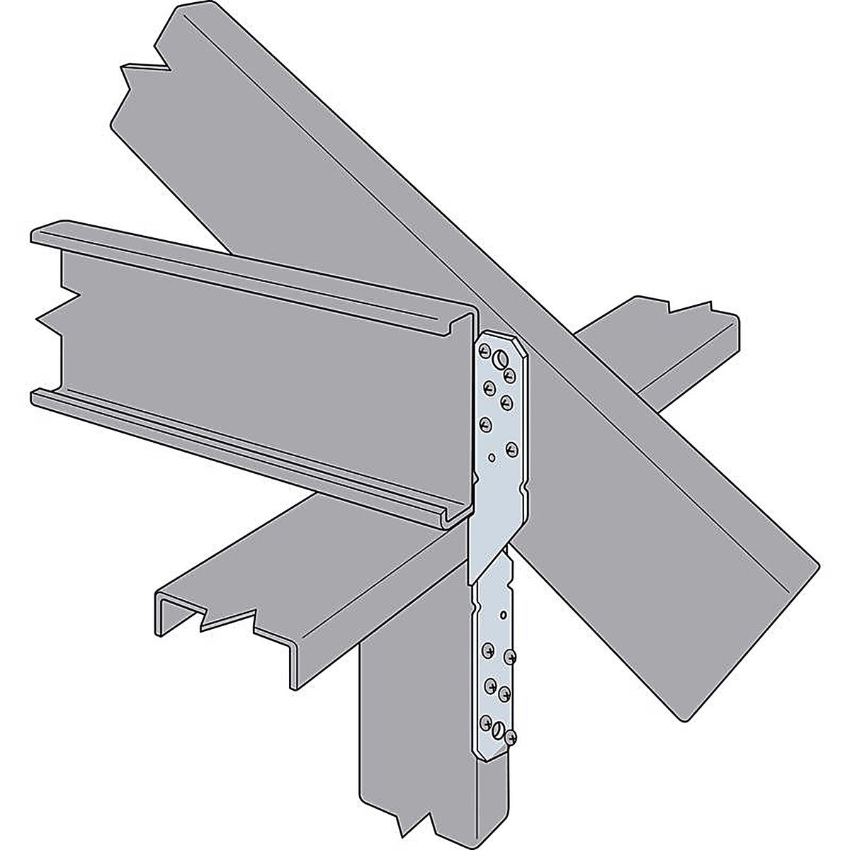 Simpson Strong-Tie - LTS16 - 16 In. H X 1.25 In. W 18 Ga. Galvanized Steel Twist Strap