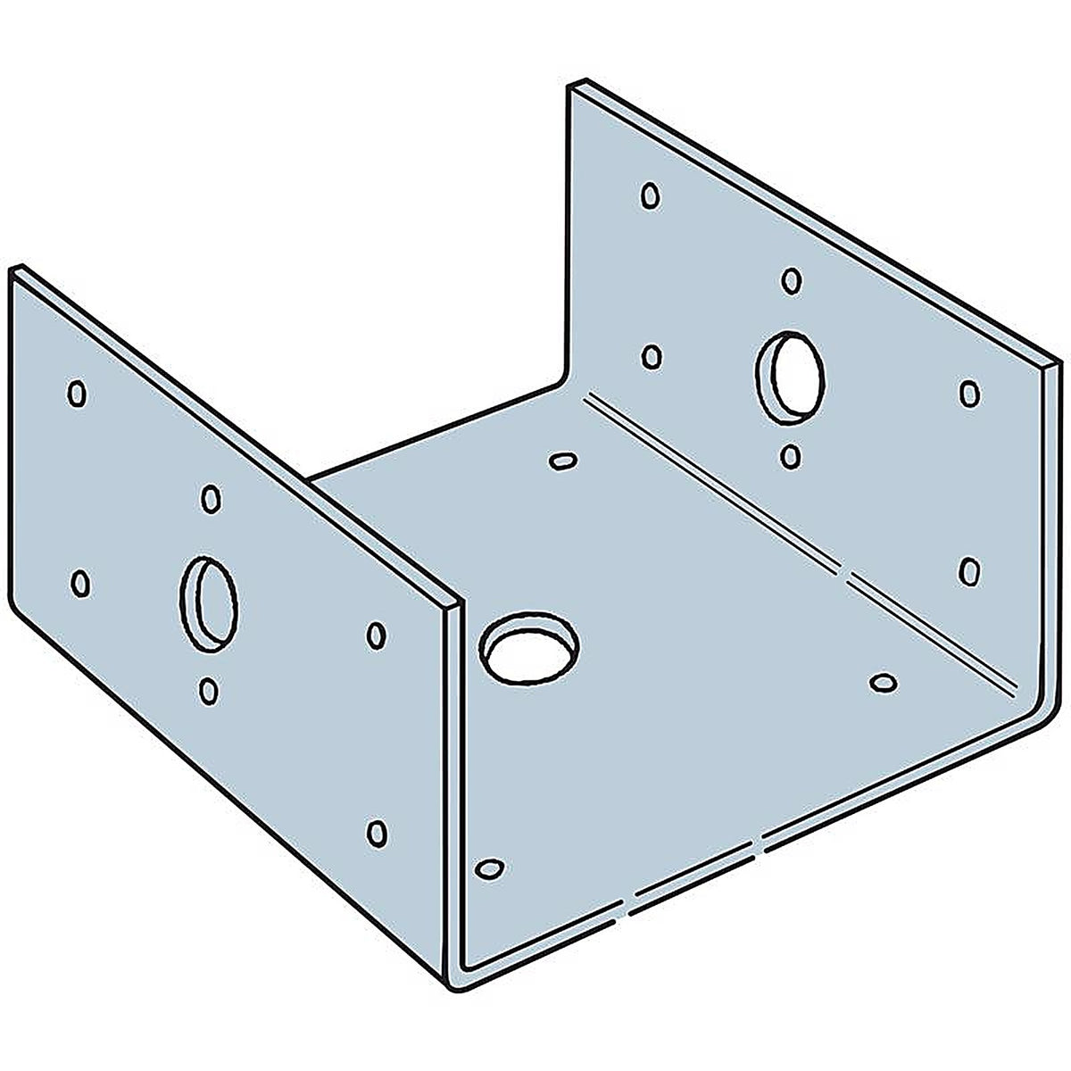 Simpson Strong-Tie - BC60Z - Zmax 5.5 In. H X 5.5 In. W 18 Ga. Steel Half Base
