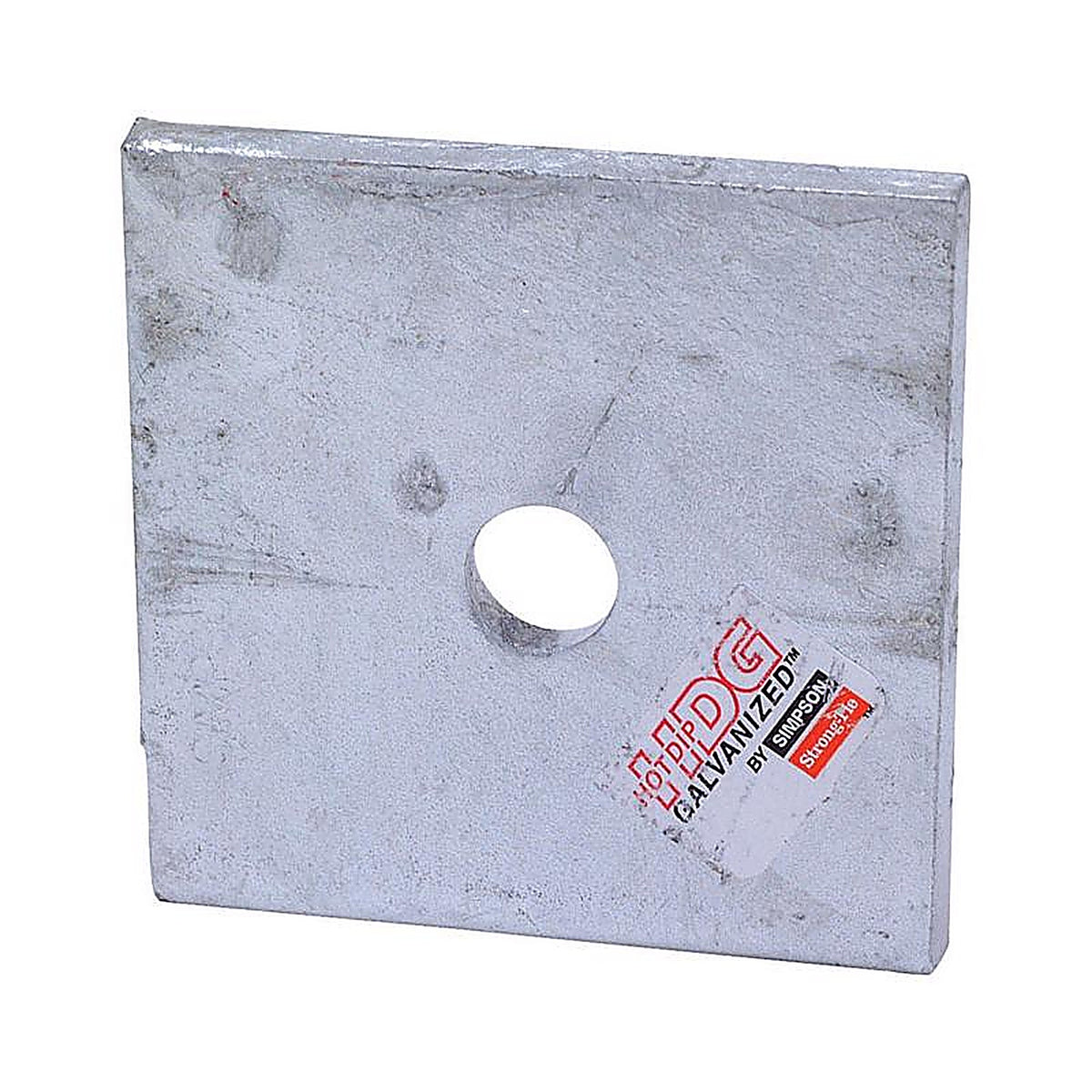 Simpson Strong-Tie BP1/2-3HDG 2 in. H x 0.8 in. W x 3 in. L Galvanized Steel Bearing Plate HDG