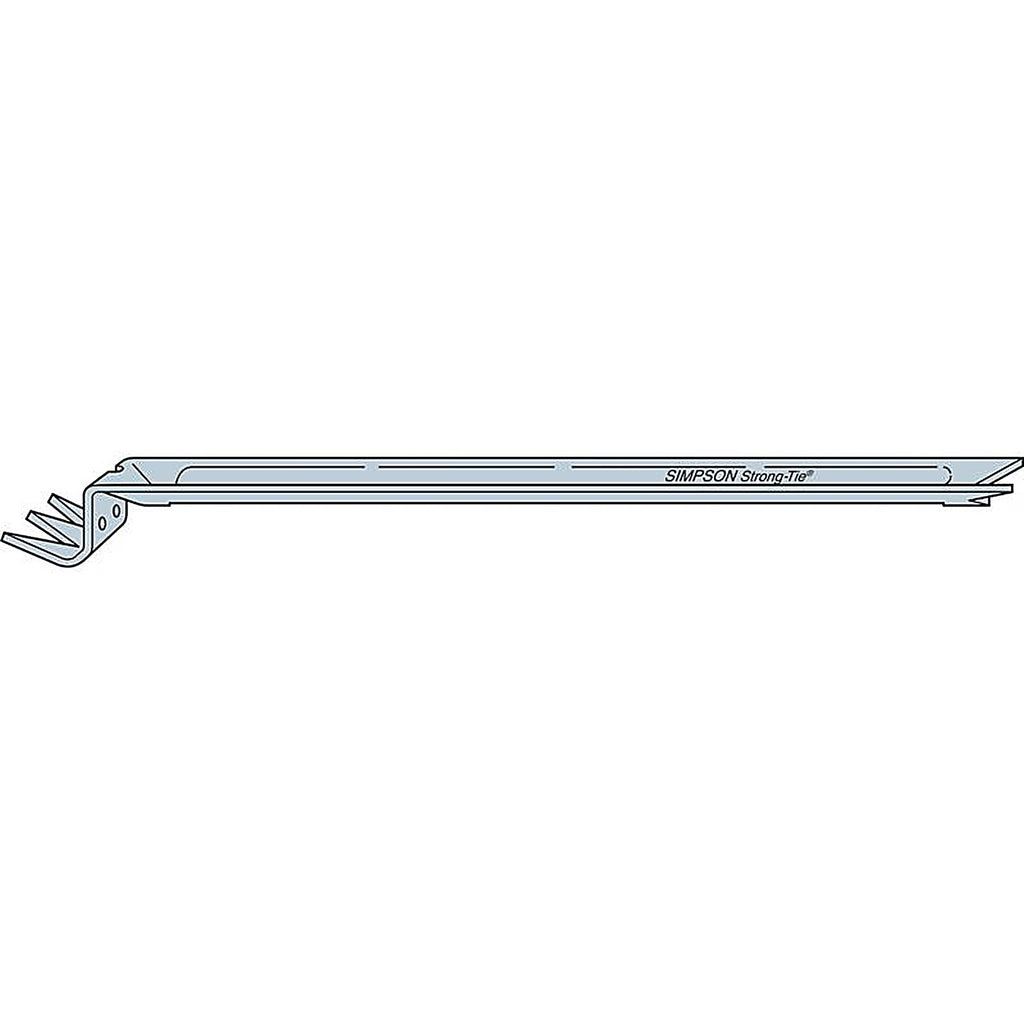 Simpson Strong-Tie - NCA2X10-16 - 16.63 In. H X 0.69 In. W 18 Speed Galvanized Steel Nailless Bridging