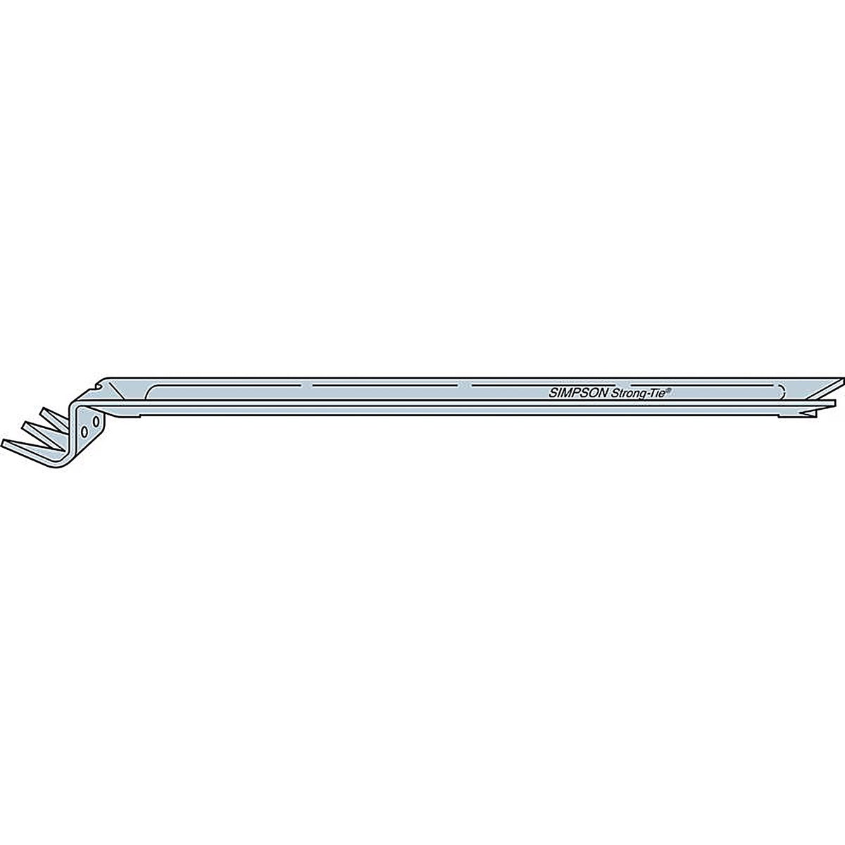Simpson Strong-Tie - NCA2X10-16 - 16.63 In. H X 0.69 In. W 18 Speed Galvanized Steel Nailless Bridging