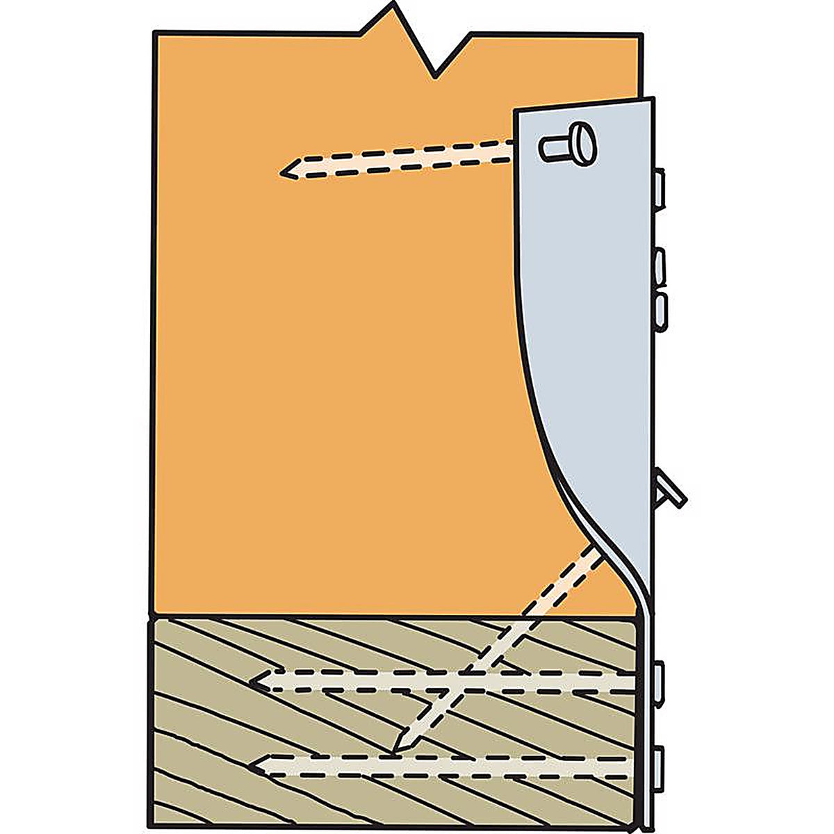 Simpson Strong-Tie - SP1 - 5-1/16 In. H X 1 In. W X 3.5 In. L Galvanized Steel Stud Plate