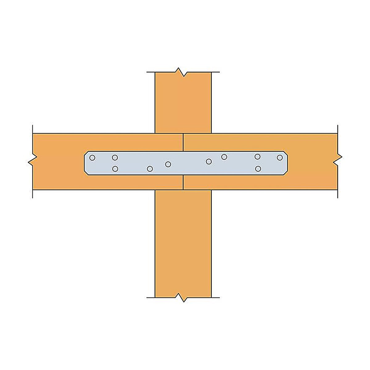 Simpson Strong-Tie - ST12 - 12 In. H X 1.25 In. W 16 Ga. Galvanized Steel Strap