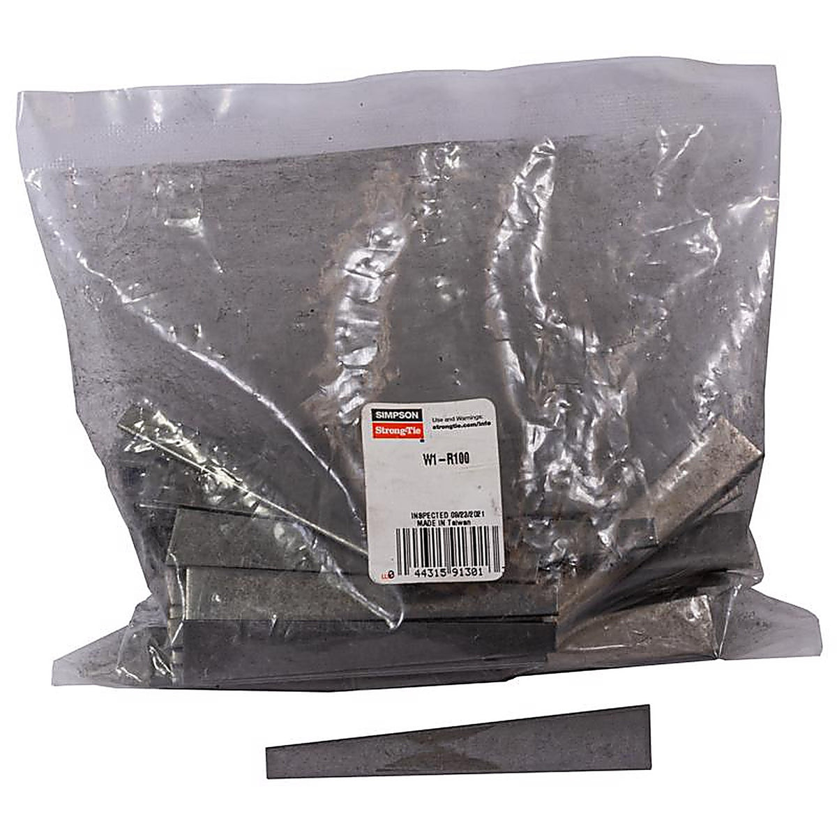 Simpson Strong-Tie - W1-R100 - 8.38 In. H X 8.38 In. W 14 Ga. Galvanized Steel Wedge Tie