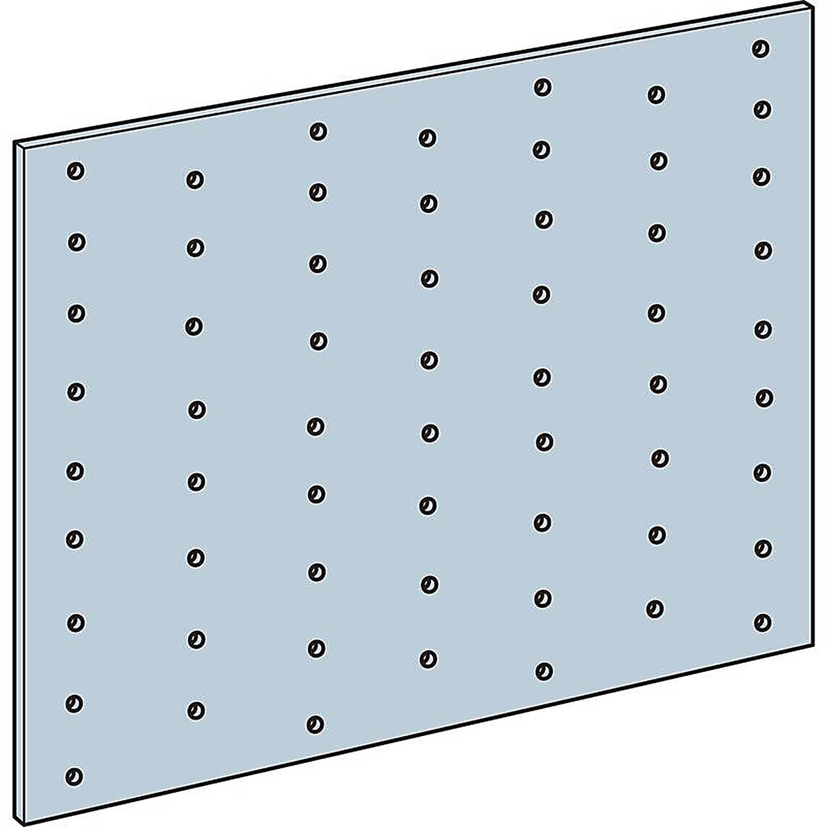 Simpson Strong-Tie - TP57 - 7 In. H X 0.04 In. W X 5.8 In. L Galvanized Steel Tie Plate