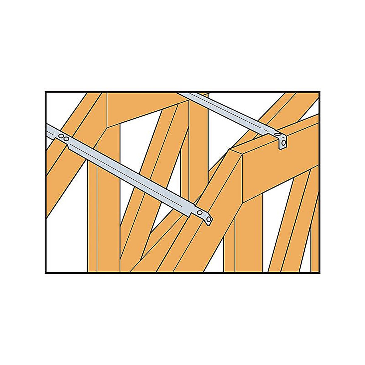 Simpson Strong-Tie - TSF2-24 - 10 In. H X 3.38 In. W 24 Ga. Galvanized Steel Truss Spacer