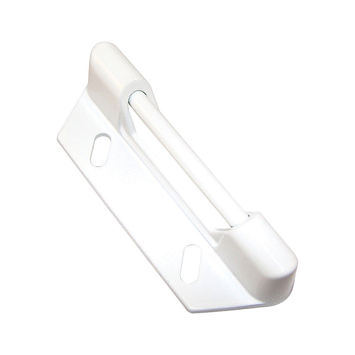 Barton Kramer - 323WC - Satin White Aluminum Door Latch 1 Pack