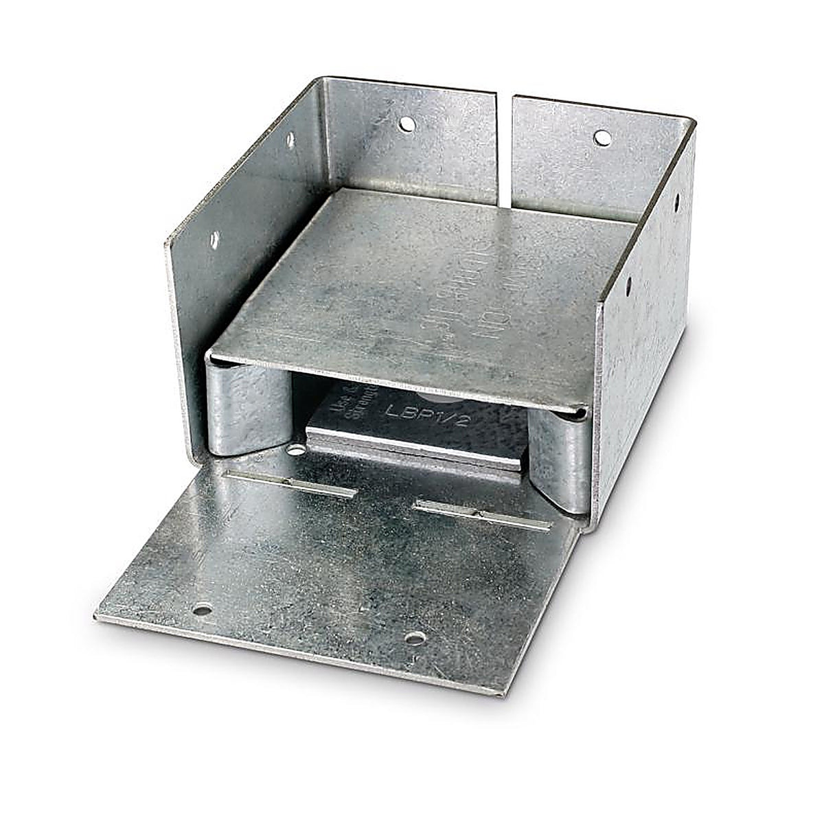 Simpson Strong-Tie ABW44Z ZMax 2.25 in. H x 3.56 in. W 16 Ga. Galvanized Steel Post Base