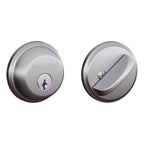 Schlage - B60CS G 626 - Satin Chrome Zinc Single Cylinder Deadbolt