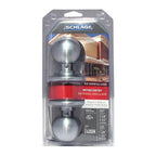 Schlage F51CSVORB626 Orbit Satin Chrome Entry Lockset ANSI Grade 2 1-3/4 in.