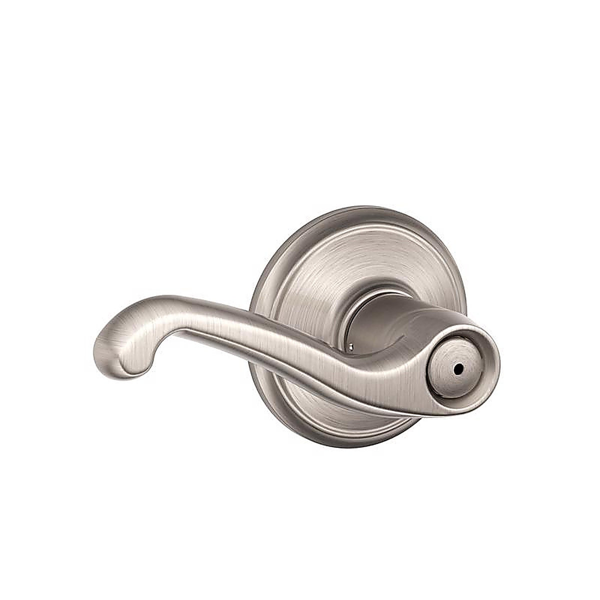 Schlage F40VFLA619 Flair Satin Nickel Privacy Lockset ANSI Grade 2 1-3/4 in.