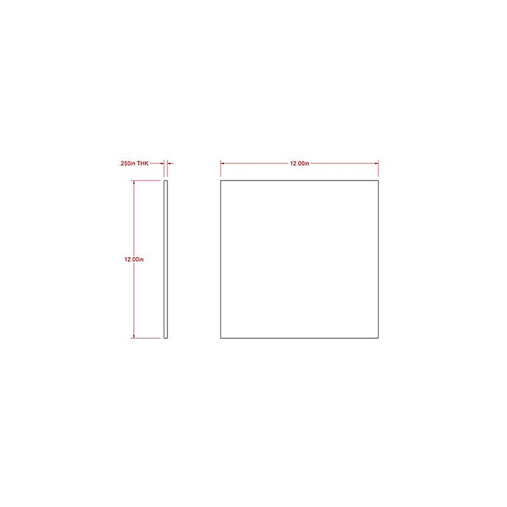 Boltmaster 11807 12 in. Uncoated Steel Weldable Plate