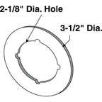 Prime-Line - U 9517 - Chrome Silver Steel Lock Back Plate 2 Pack