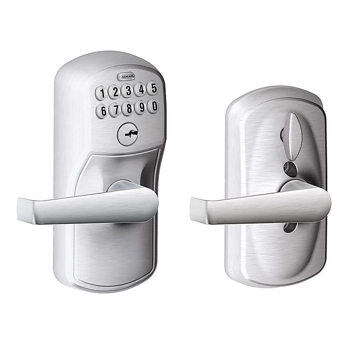 Schlage FE595CSVPLYXELA Satin Chrome Steel Electronic Keypad Entry Lock