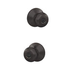 Schlage F51VPLY716 Plymouth Aged Bronze Entry Lockset ANSI Grade 2 1-3/4 in.
