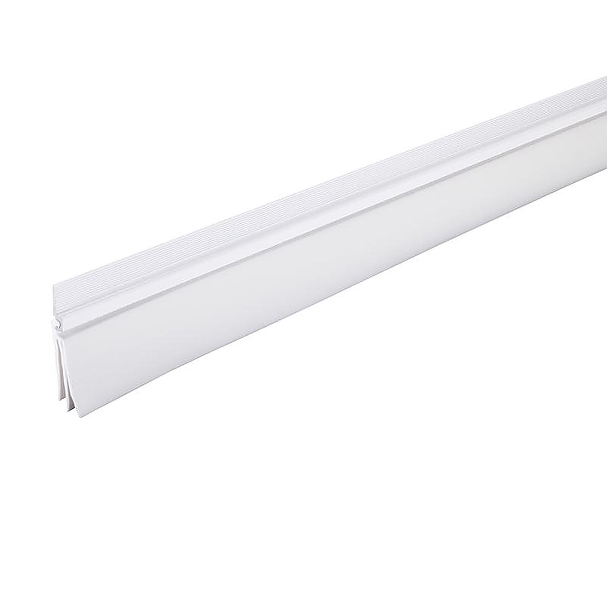 M-D 43301 Cinch White Aluminum/Vinyl Weatherstrip For Doors, Doors 36 in. L x 1/4 in.