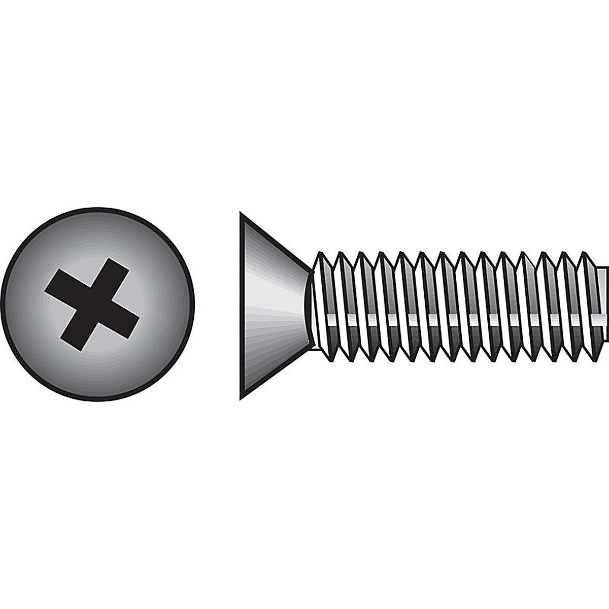 Hillman 101086 No. 10-24 x 3 in. L Phillips Flat Head Zinc-Plated Steel Machine Screws 100/Pack