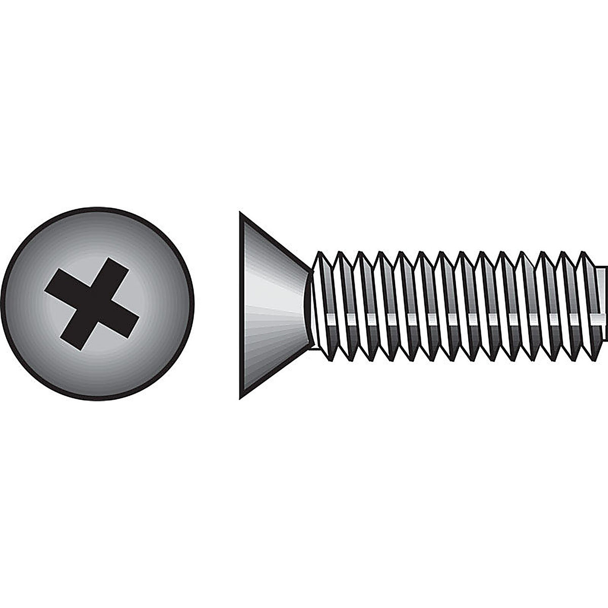 Hillman 101145 No. 1/4-20 x 2-1/2 in. L Phillips Flat Head Zinc-Plated Steel Machine Screws 100/Pack