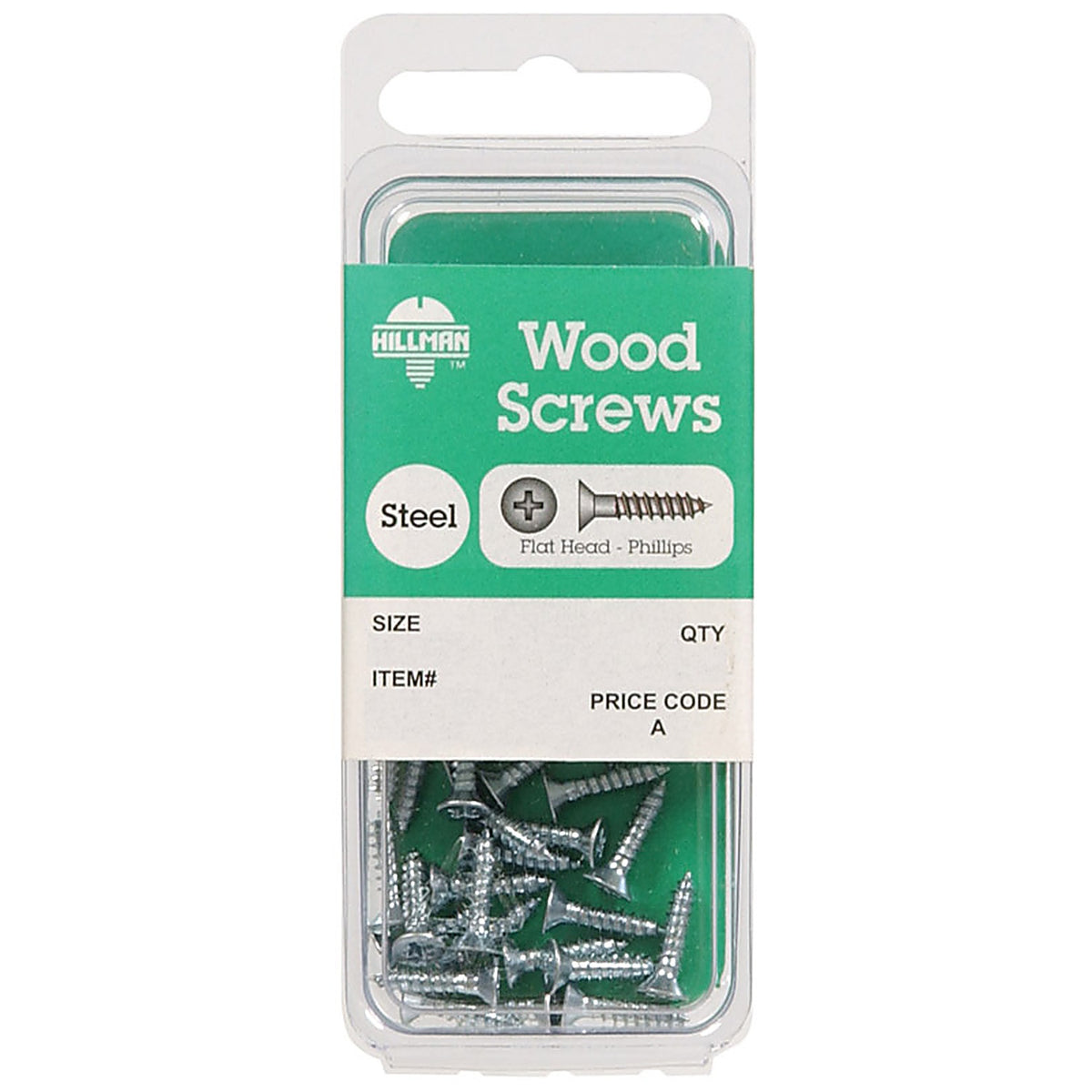 Hillman 5791 No. 8 x 1-3/4 in. L Phillips Zinc-Plated Wood Screws 8/Pack