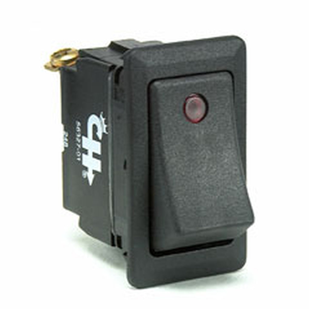 Cole Hersee 56327-01 SPST On-Off Rocker Switch Red Lens