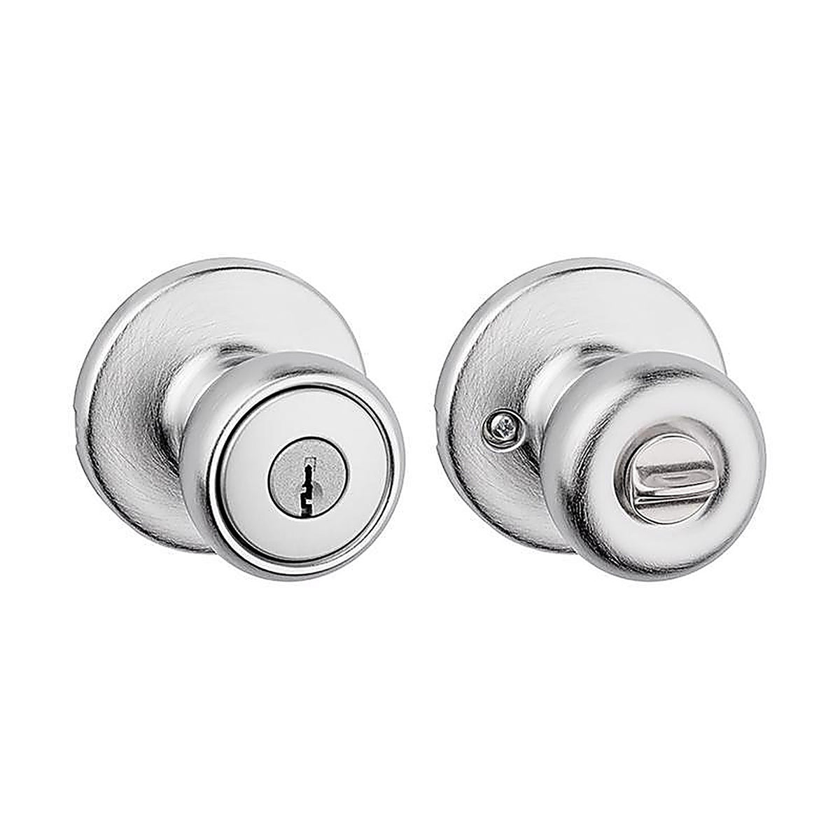 Kwikset - 94002-870 - Smartkey Tylo Smart Key Satin Chrome Entry Door Knob 1-3/4 In.