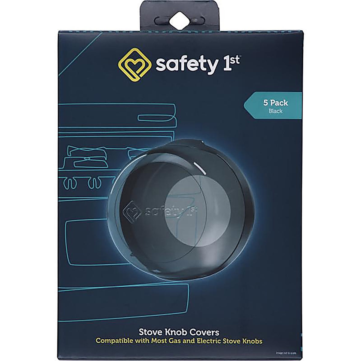 Safety 1st HS147 Charcoal Plastic Decor Door Lock 5/Pack