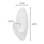 3M 17086-ES Command Medium Plastic Hook 3.25 in. L 2 pk