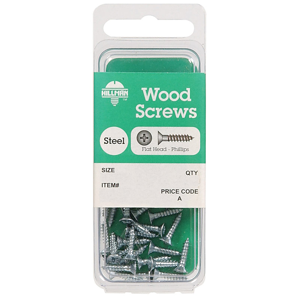 Hillman 5834 No. 12 x 1-1/2 in. L Phillips Zinc-Plated Wood Screws 6/Pack
