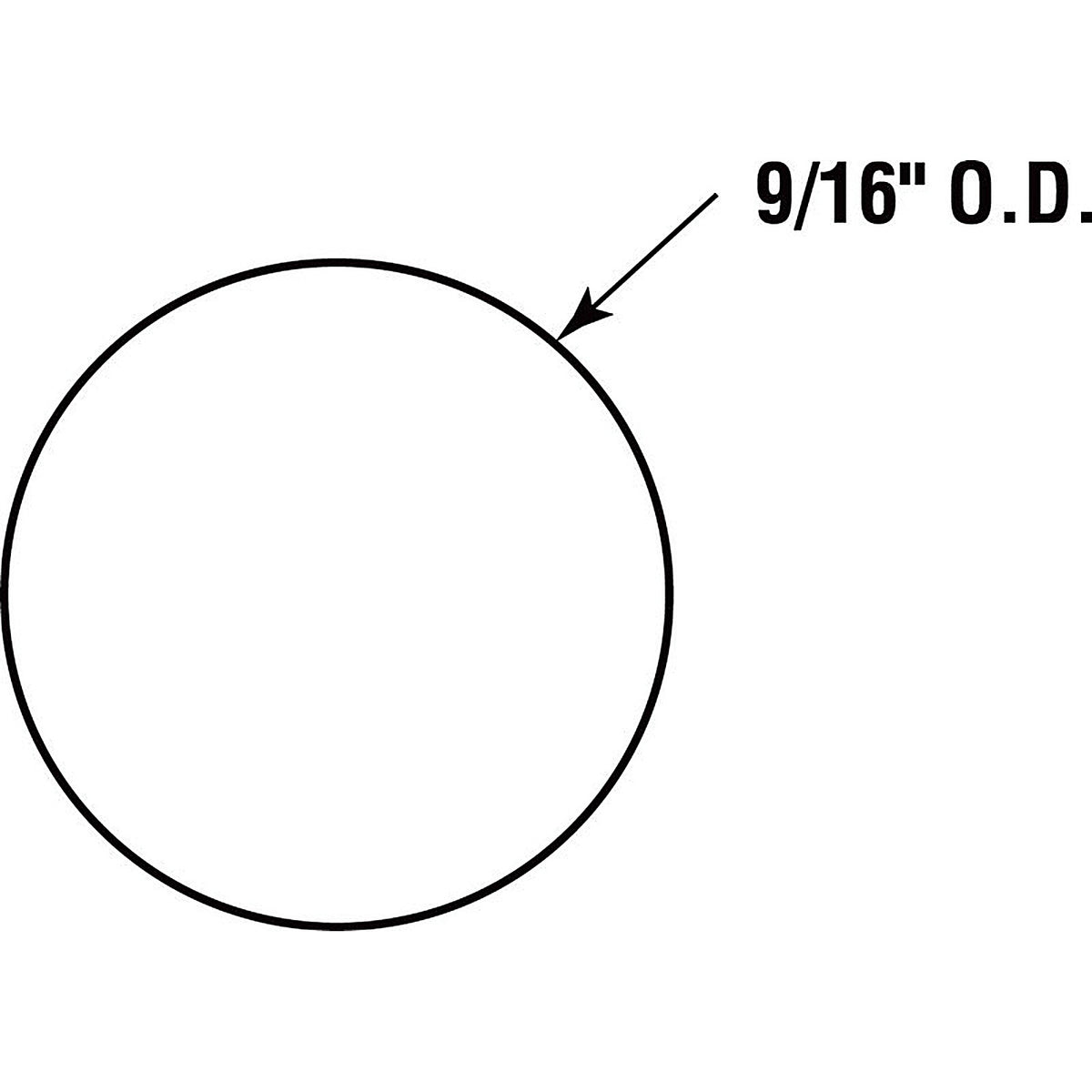 Prime-Line - KD 16082 - Round Plastic Screw Hole Cover 9/16 In. D X 0.25 In. L 53 Pack Black