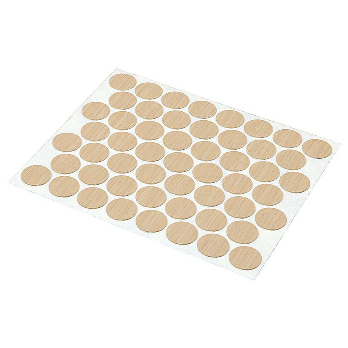 Prime-Line - KD 16083 - Round Plastic Screw Hole Cover 9/16 In. D 53 Pack Maple