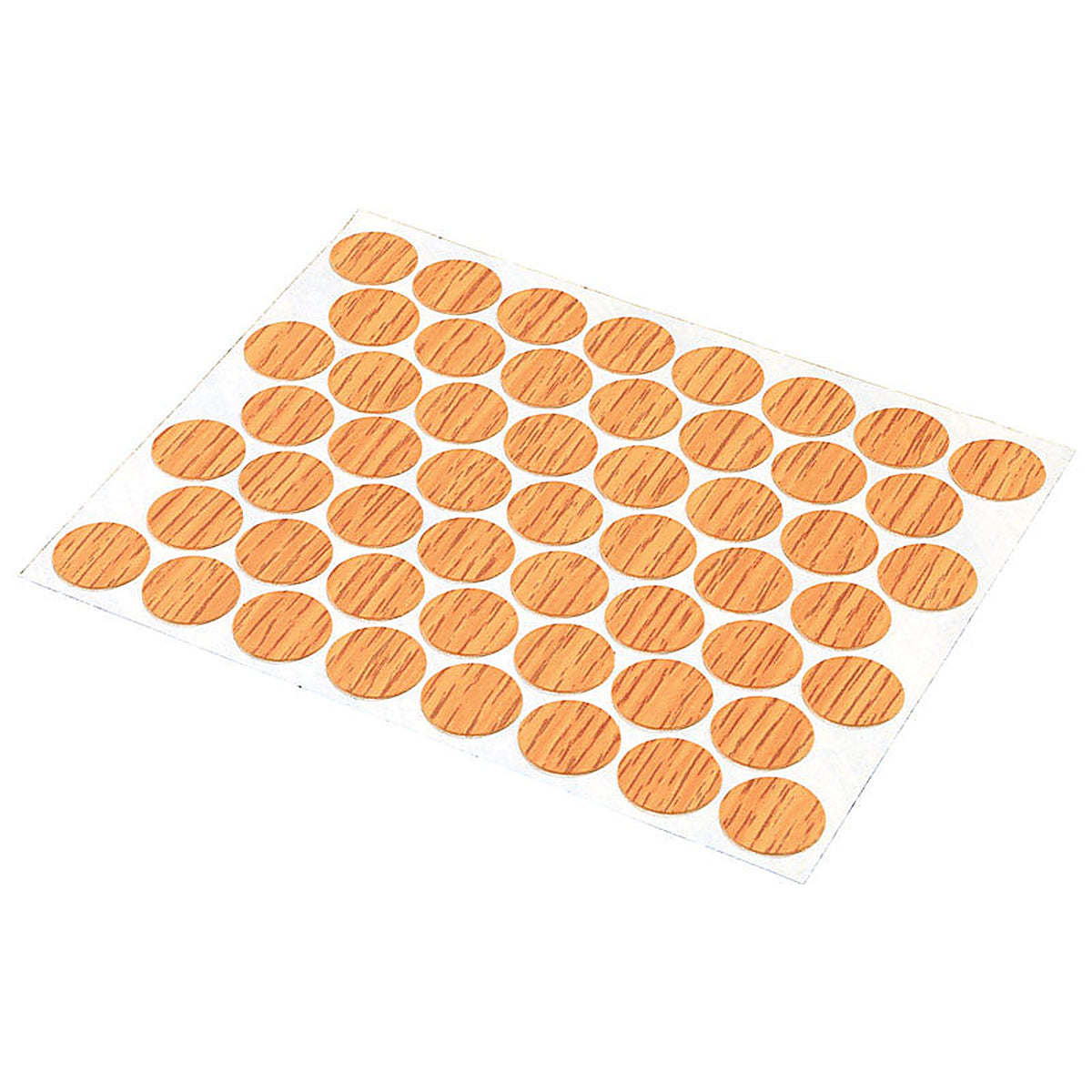 Prime-Line - KD 16084 - Round Plastic Screw Hole Cover 9/16 In. D 53 Pack Oak