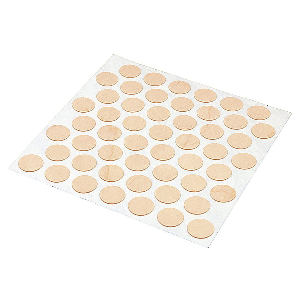 Prime-Line - KD 16088 - Round Plastic Screw Hole Cover 9/16 In. D 52 Pack Pine