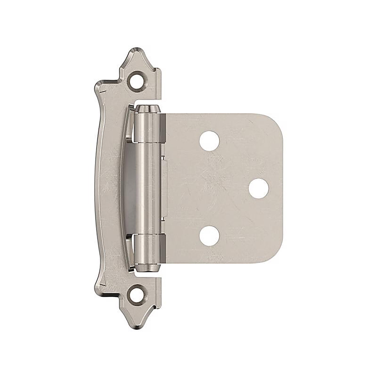 Amerock - BPR7329G9 - 1-3/4 In. W X 2-64/79 In. L Sterling Nickel Silver Steel Self-Closing Hinge 2 Pack