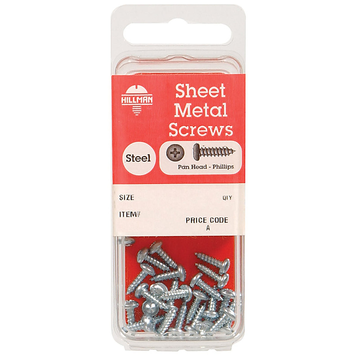 Hillman 5445 No. 8 x 1/2 in. L Phillips Pan Head Zinc-Plated Steel Sheet Metal Screws 20 1/Pack