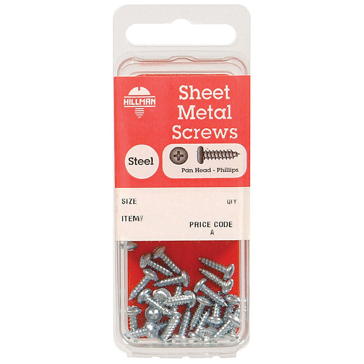 Hillman 5487 No. 10 x 2 in. L Phillips Pan Head Zinc-Plated Steel Sheet Metal Screws 5 1/Pack