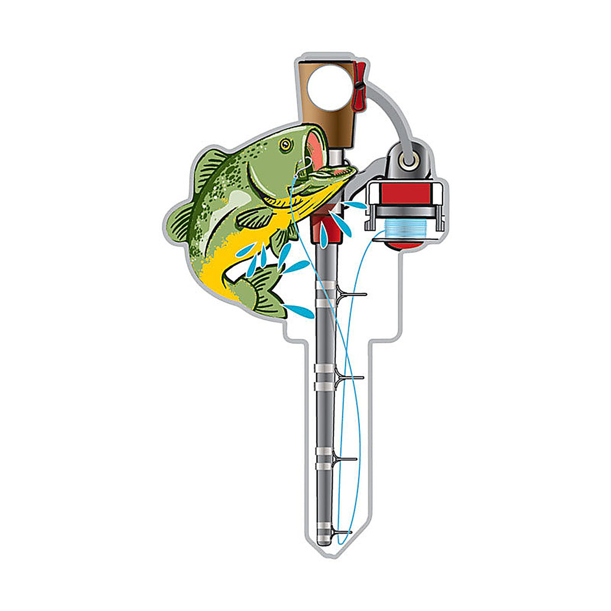Lucky Line B117K Key Shapes Fishing House Key Blank KW1/11 Double sided For Kwikset