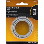 Hillman 122067 Galvanized Silver Picture Hanging Cord 75 lb. 1/Pack