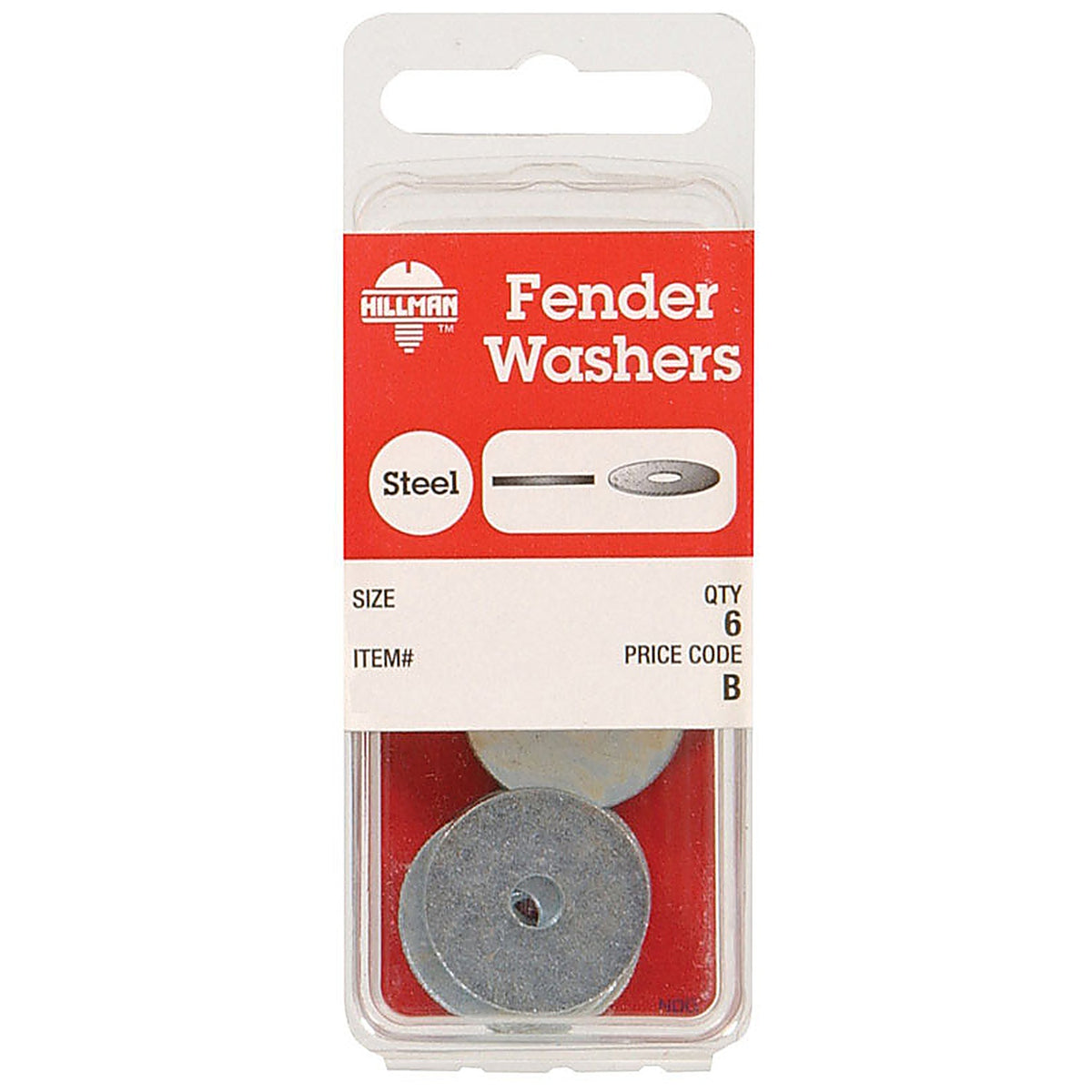 Hillman 6699 Steel 1/4 in. Fender Washer 4/Pack