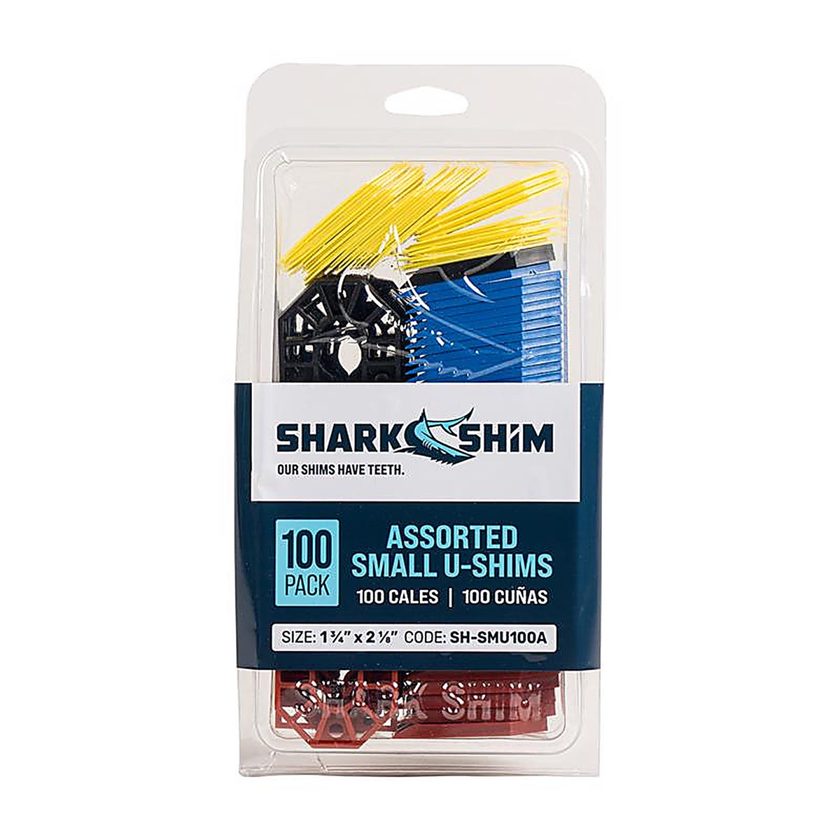 Broadfix - SMU120A-US - 1.7 In. W X 2.2 In. L Hard Plastic Small U Shims 120 Pack