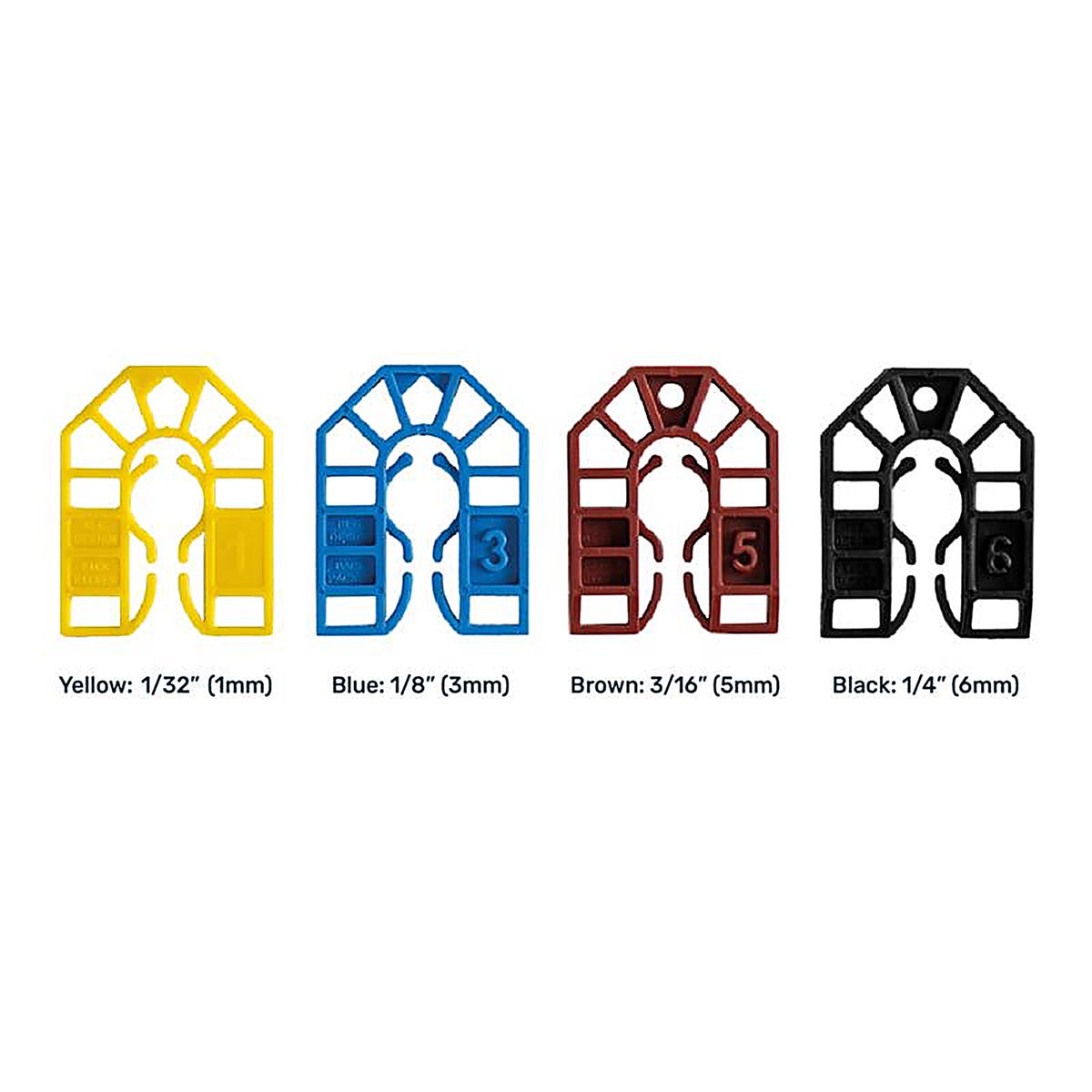 Broadfix - SMU120A-US - 1.7 In. W X 2.2 In. L Hard Plastic Small U Shims 120 Pack